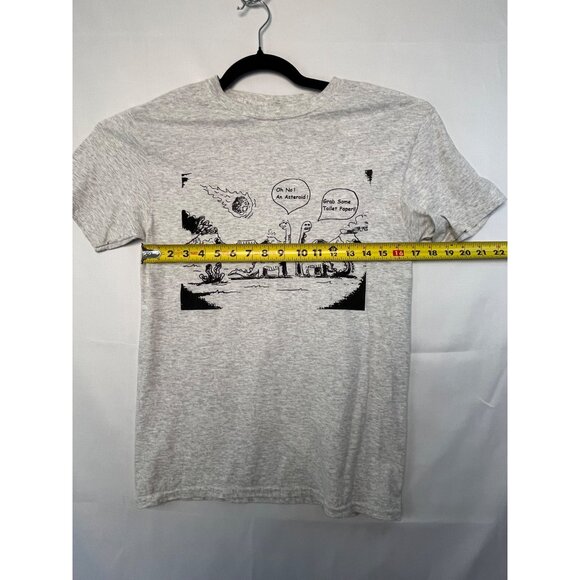 dinosaur funny mens small cotton blend toilet paper panic - Picture 4 of 8